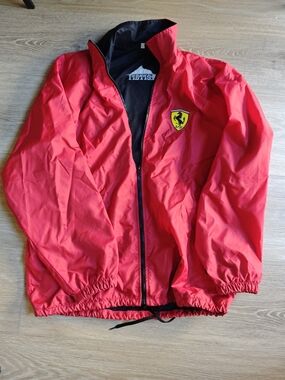 Ferrari Red Jacket with Yellow Shield Patch